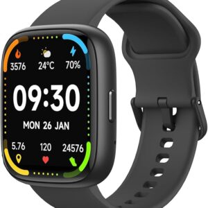 Bettdow SmartWatch, relogio smartwatch com Ecrã tátil e Alexa, à prova d'água IP68